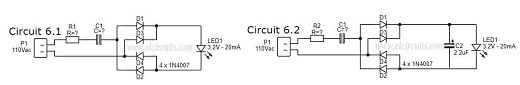 Fig. 8 - Wire LED in 110v or 220V Circuit 6 - ELC